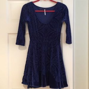 Blue Velvet Free People dress